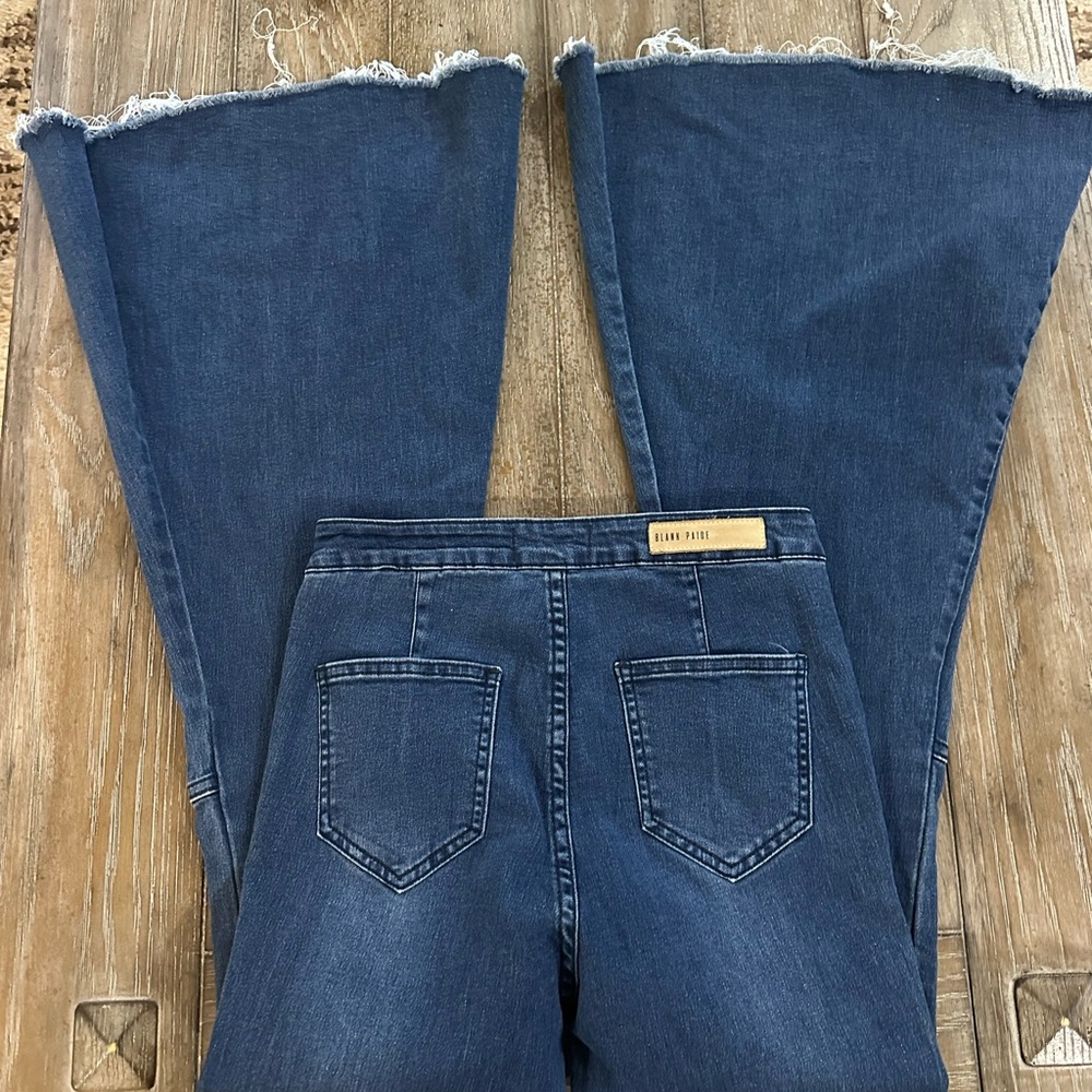 Women's Blank Paige Flare Jeans - Picture 7 of 13